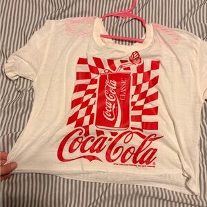 Coca Cola cropped Tee with Red Graphic